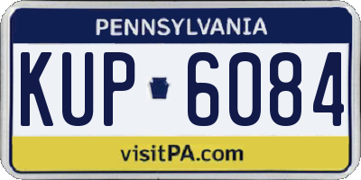 PA license plate KUP6084