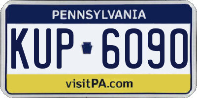 PA license plate KUP6090