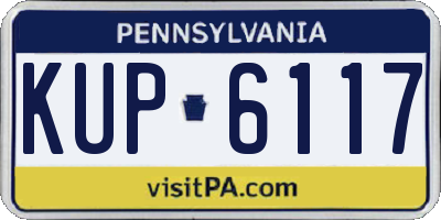 PA license plate KUP6117
