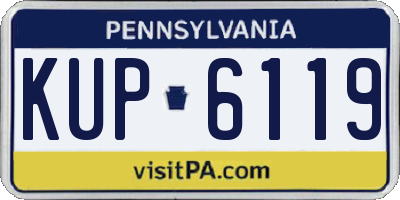 PA license plate KUP6119