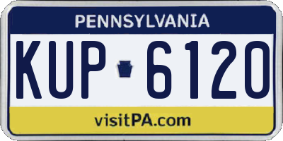 PA license plate KUP6120