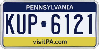PA license plate KUP6121