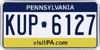 PA license plate KUP6127