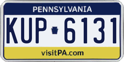 PA license plate KUP6131