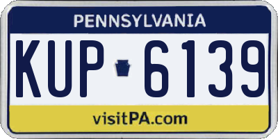 PA license plate KUP6139