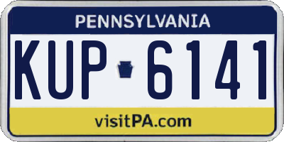 PA license plate KUP6141