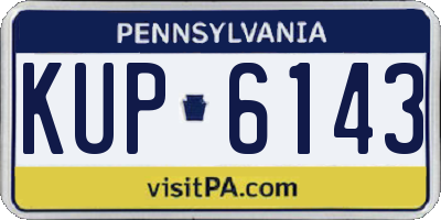 PA license plate KUP6143