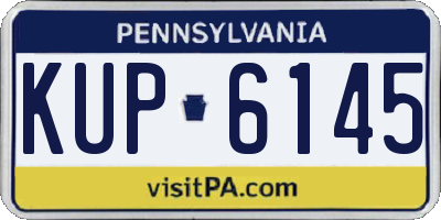 PA license plate KUP6145