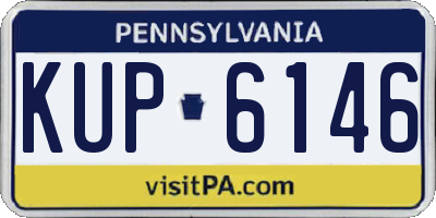 PA license plate KUP6146
