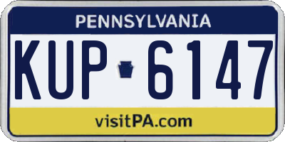 PA license plate KUP6147