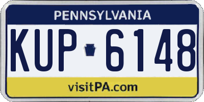 PA license plate KUP6148