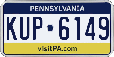 PA license plate KUP6149