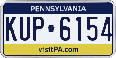 PA license plate KUP6154