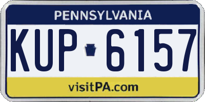 PA license plate KUP6157