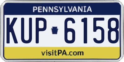 PA license plate KUP6158