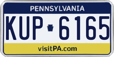 PA license plate KUP6165