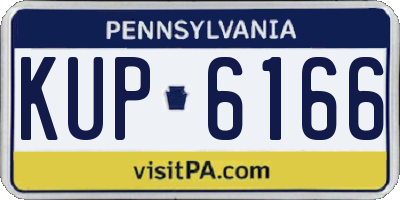 PA license plate KUP6166