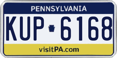 PA license plate KUP6168