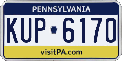 PA license plate KUP6170