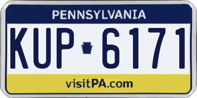 PA license plate KUP6171