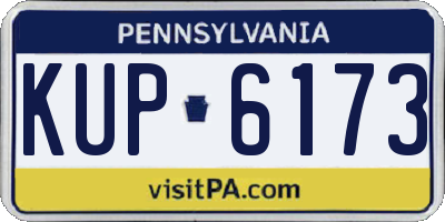 PA license plate KUP6173