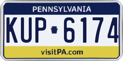 PA license plate KUP6174