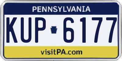 PA license plate KUP6177