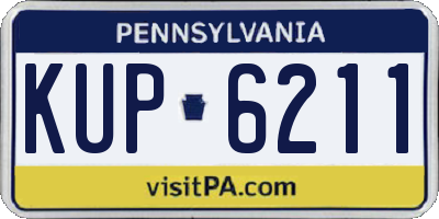 PA license plate KUP6211