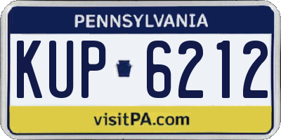 PA license plate KUP6212
