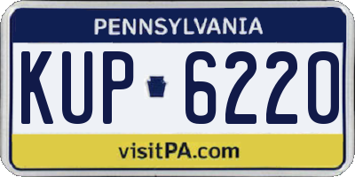 PA license plate KUP6220