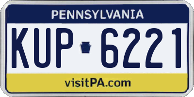 PA license plate KUP6221