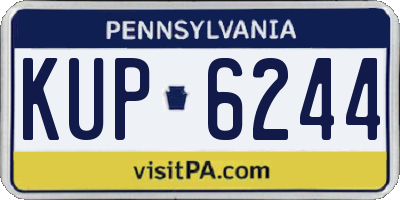 PA license plate KUP6244
