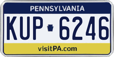 PA license plate KUP6246