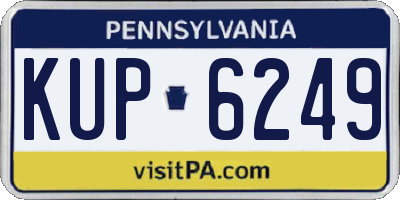 PA license plate KUP6249