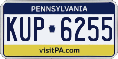 PA license plate KUP6255
