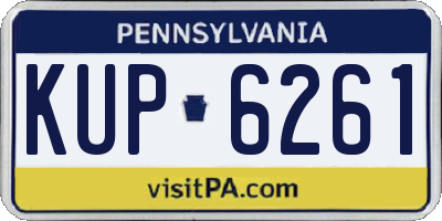 PA license plate KUP6261