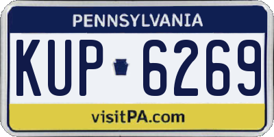 PA license plate KUP6269