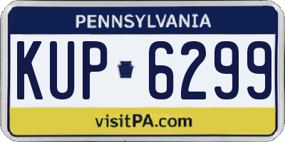 PA license plate KUP6299