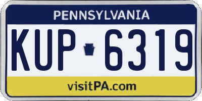 PA license plate KUP6319
