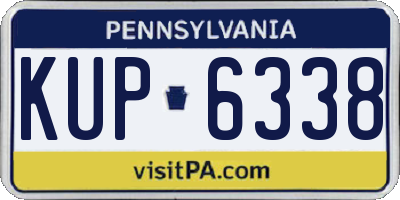 PA license plate KUP6338