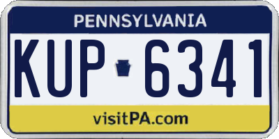 PA license plate KUP6341