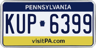 PA license plate KUP6399