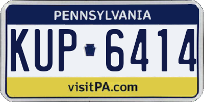 PA license plate KUP6414