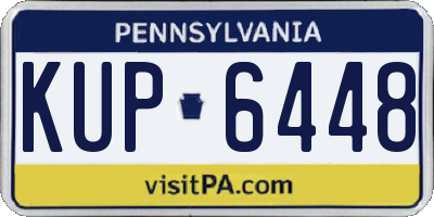 PA license plate KUP6448