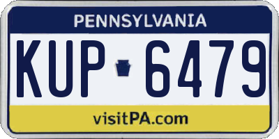 PA license plate KUP6479