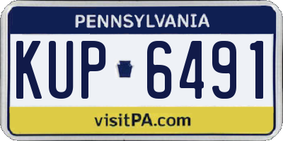 PA license plate KUP6491
