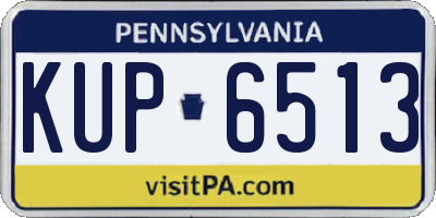 PA license plate KUP6513