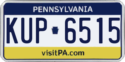 PA license plate KUP6515