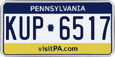 PA license plate KUP6517