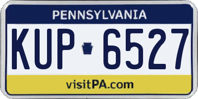 PA license plate KUP6527